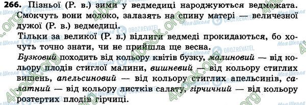 ГДЗ Українська мова 4 клас сторінка 266